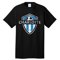 Charlotte 704 Jersey Fan Badge Tall T-Shirt