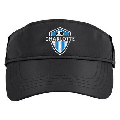 Charlotte 704 Jersey Fan Badge Adult Drive Performance Visor