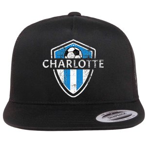 Charlotte 704 Jersey Fan Badge Flat Bill Trucker Hat