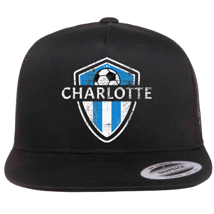 Charlotte 704 Jersey Fan Badge Flat Bill Trucker Hat