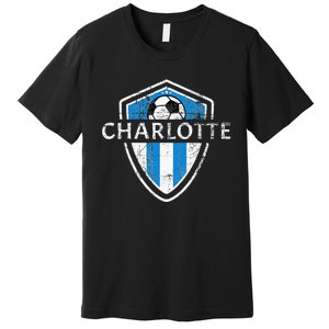 Charlotte 704 Jersey Fan Badge Premium T-Shirt