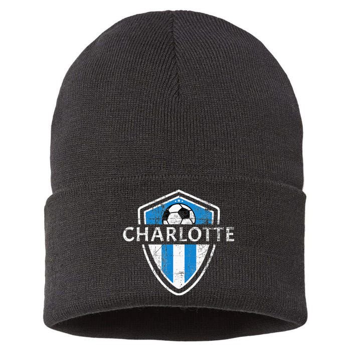 Charlotte 704 Jersey Fan Badge Sustainable Knit Beanie