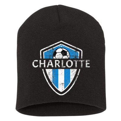 Charlotte 704 Jersey Fan Badge Short Acrylic Beanie