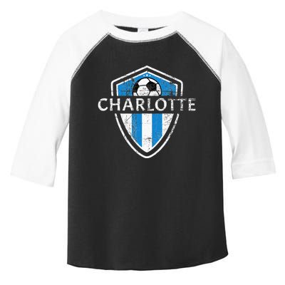 Charlotte 704 Jersey Fan Badge Distressed Toddler Fine Jersey T-Shirt