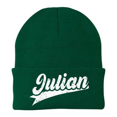 Classic 70s Retro Name Julian Knit Cap Winter Beanie