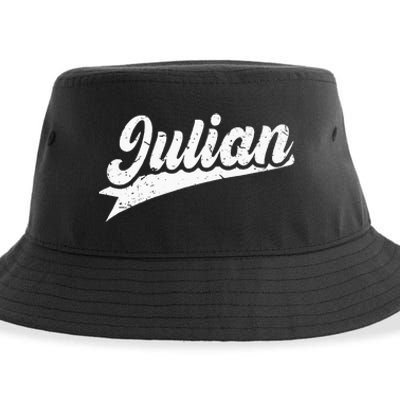 Classic 70s Retro Name Julian Sustainable Bucket Hat