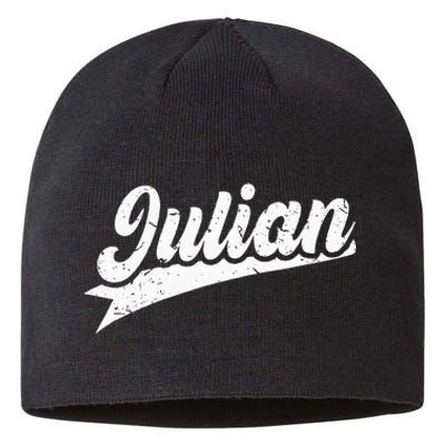 Classic 70s Retro Name Julian Sustainable Beanie