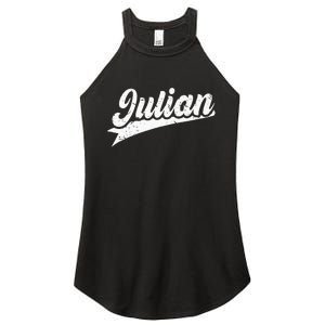 Classic 70s Retro Name Julian Women's Perfect Tri Rocker Tank