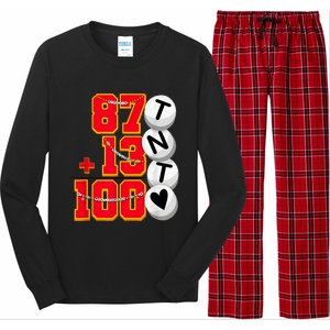 Cute 87 + 13 = 100 Days Of School Tl 100th Day Of School Long Sleeve Pajama Set