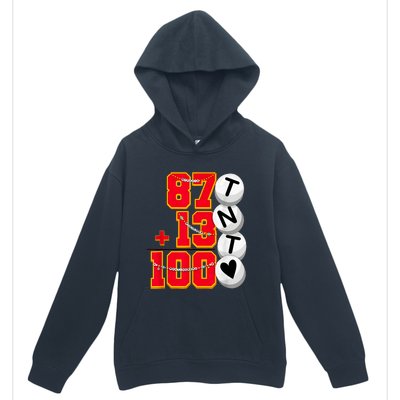 Cute 87 + 13 = 100 Days Of School Tl 100th Day Of School Urban Pullover Hoodie