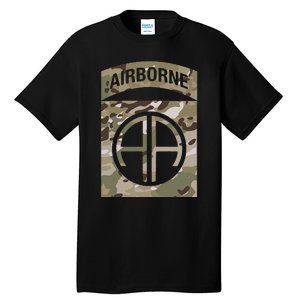 Camo 82nd Airborne Division Ocp Acu Multicam Camouflage Tall T-Shirt