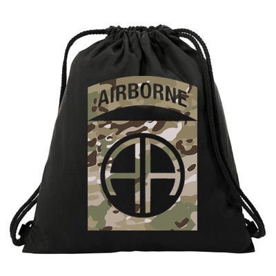 Camo 82nd Airborne Division Ocp Acu Multicam Camouflage Drawstring Bag