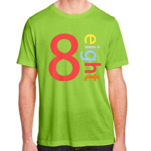 Cool 8th Birthday Gift Eight Years Old &S 8th Bday Adult ChromaSoft Performance T-Shirt