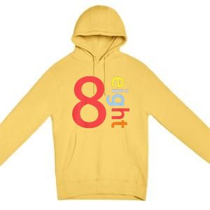 Cool 8th Birthday Gift Eight Years Old &S 8th Bday Premium Pullover Hoodie