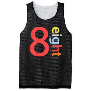 Cool 8th Birthday Gift Eight Years Old &S 8th Bday Mesh Reversible Basketball Jersey Tank