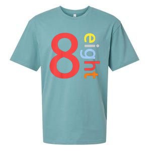 Cool 8th Birthday Gift Eight Years Old &S 8th Bday Sueded Cloud Jersey T-Shirt