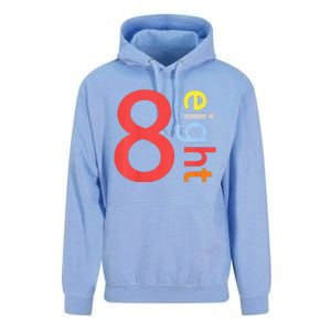 Cool 8th Birthday Gift Eight Years Old &S 8th Bday Unisex Surf Hoodie