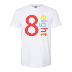 Cool 8th Birthday Gift Eight Years Old &S 8th Bday Softstyle CVC T-Shirt