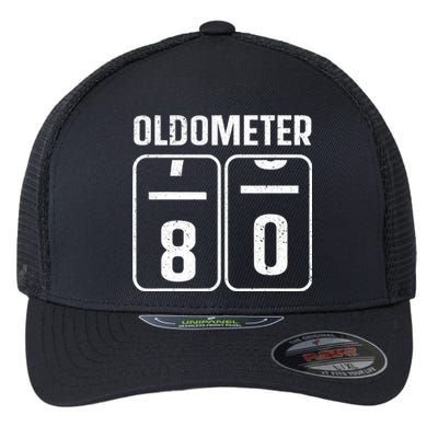 Cool 80th Birthday Art 80th Birthday Gag Joke Flexfit Unipanel Trucker Cap