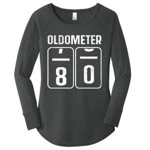 Cool 80th Birthday Art 80th Birthday Gag Joke Women's Perfect Tri Tunic Long Sleeve Shirt