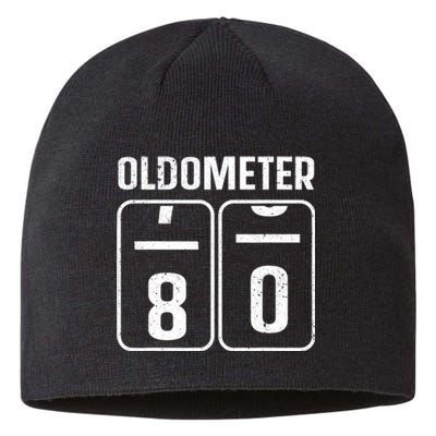 Cool 80th Birthday Art 80th Birthday Gag Joke Sustainable Beanie