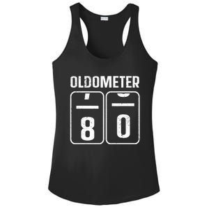 Cool 80th Birthday Art 80th Birthday Gag Joke Ladies PosiCharge Competitor Racerback Tank