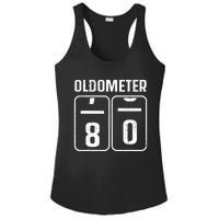 Cool 80th Birthday Art 80th Birthday Gag Joke Ladies PosiCharge Competitor Racerback Tank