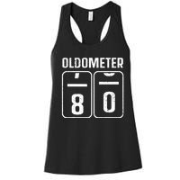 Cool 80th Birthday Art 80th Birthday Gag Joke Women's Racerback Tank