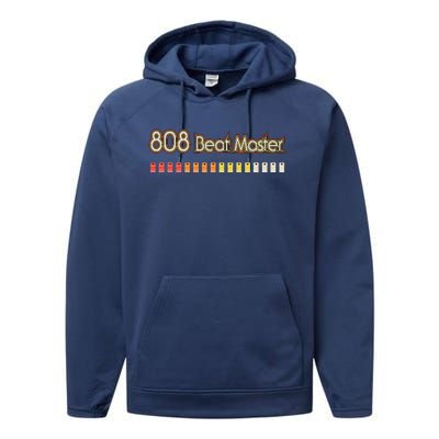 Classic 808 Drum Machine Beat Master Performance Fleece Hoodie