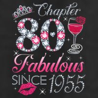 Chapter 80 Fabulous Since 1945 80Th Birthday 7 Panel Mesh Trucker Snapback Hat