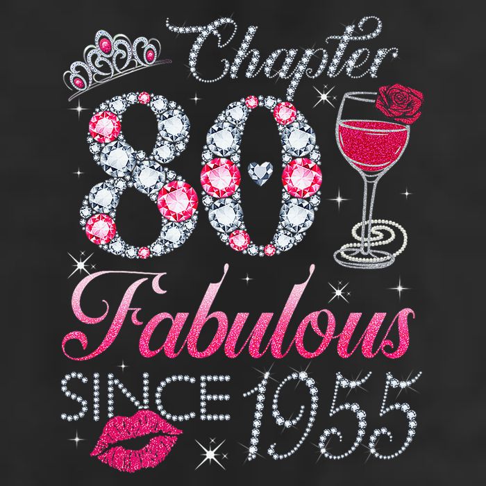 Chapter 80 Fabulous Since 1945 80Th Birthday 7 Panel Mesh Trucker Snapback Hat