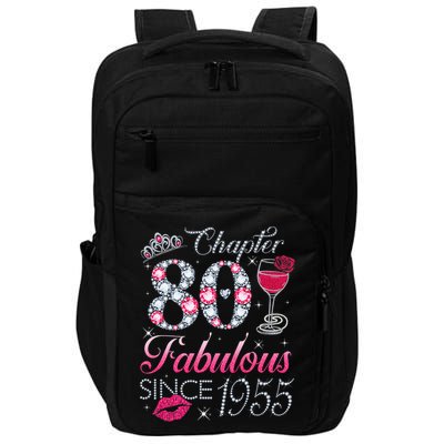 Chapter 80 Fabulous Since 1945 80Th Birthday Impact Tech Backpack