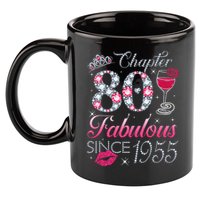 Chapter 80 Fabulous Since 1945 80Th Birthday 11oz C Handle Ceramic Mug