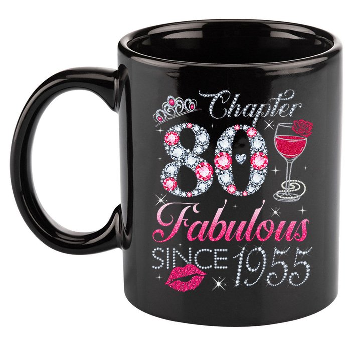 Chapter 80 Fabulous Since 1945 80Th Birthday 11oz C Handle Ceramic Mug