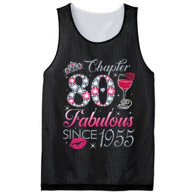 Chapter 80 Fabulous Since 1945 80Th Birthday Mesh Reversible Basketball Jersey Tank