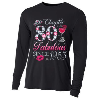 Chapter 80 Fabulous Since 1945 80Th Birthday Cooling Performance Long Sleeve Crew