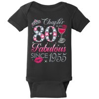Chapter 80 Fabulous Since 1945 80Th Birthday Baby Bodysuit