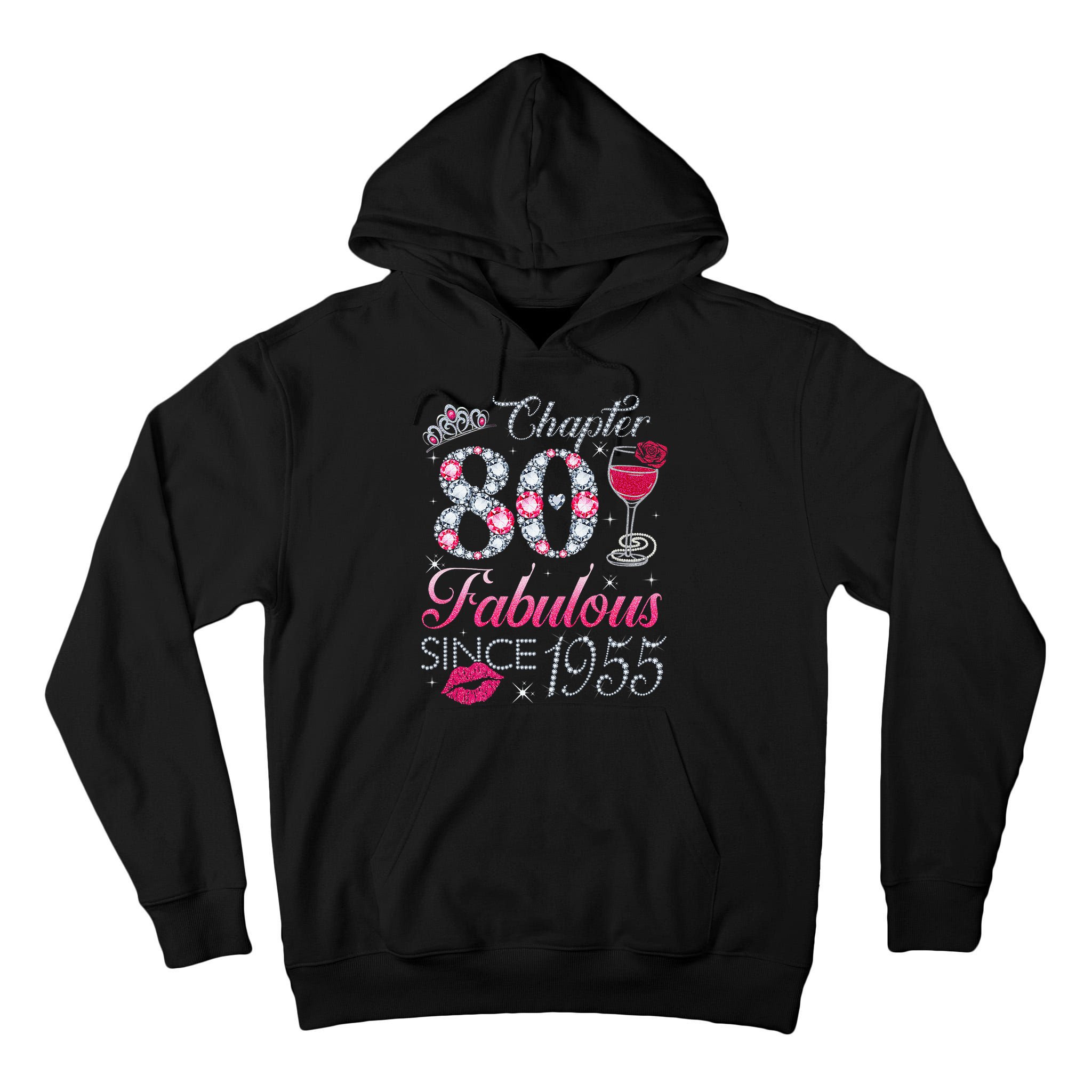 Chapter 80 Fabulous Since 1945 80Th Birthday Tall Hoodie