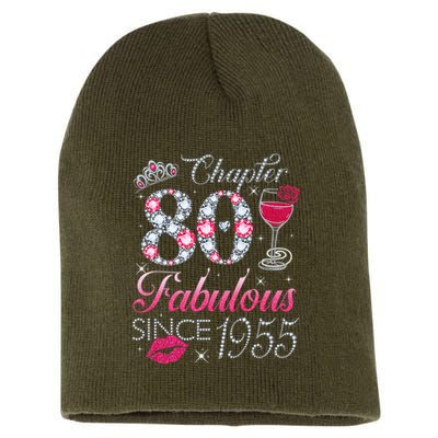 Chapter 80 Fabulous Since 1945 80Th Birthday Short Acrylic Beanie