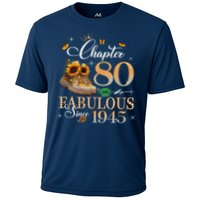Chapter 80 Fabulous Since 1945 80th Birthday Queen Diamond Cooling Performance Crew T-Shirt