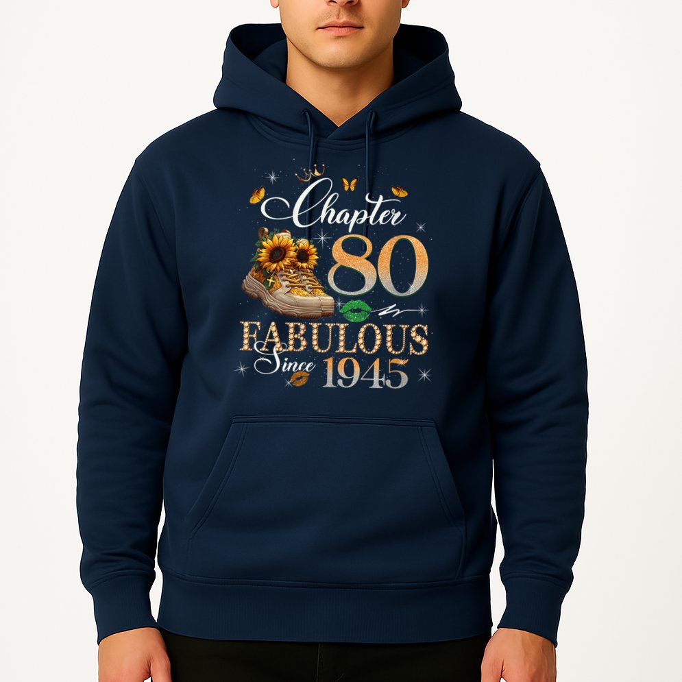 Chapter 80 Fabulous Since 1945 80th Birthday Queen Diamond Hoodie