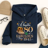 Chapter 80 Fabulous Since 1945 80th Birthday Queen Diamond Hoodie