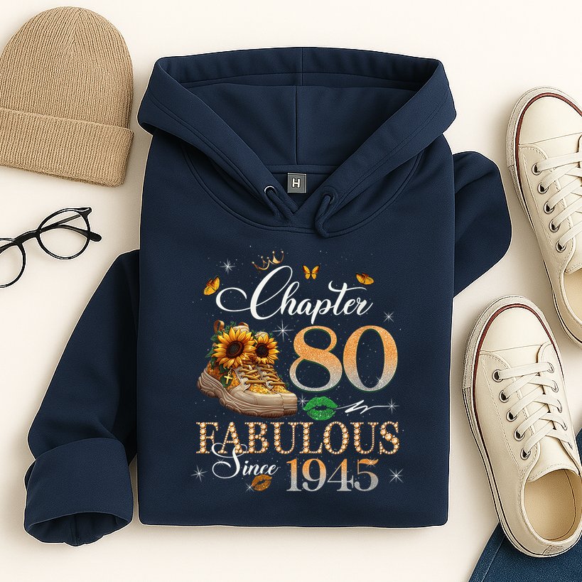 Chapter 80 Fabulous Since 1945 80th Birthday Queen Diamond Hoodie