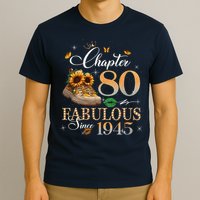Chapter 80 Fabulous Since 1945 80th Birthday Queen Diamond T-Shirt