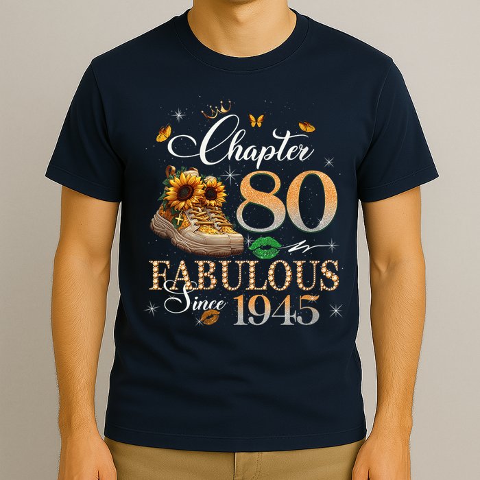 Chapter 80 Fabulous Since 1945 80th Birthday Queen Diamond T-Shirt