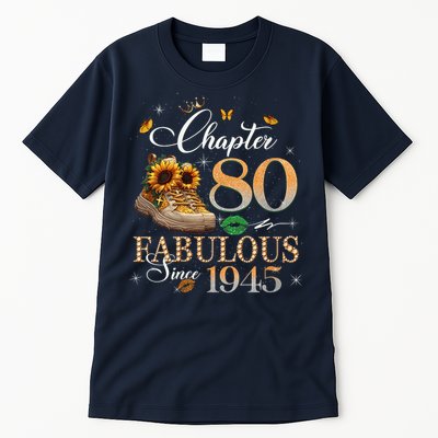 Chapter 80 Fabulous Since 1945 80th Birthday Queen Diamond Tall T-Shirt