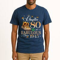 Chapter 80 Fabulous Since 1945 80th Birthday Queen Diamond Tall T-Shirt