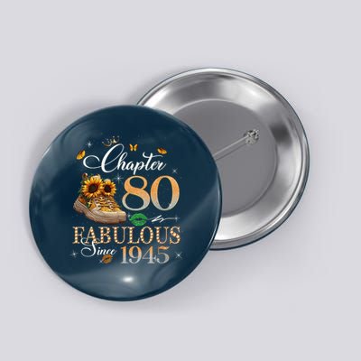 Chapter 80 Fabulous Since 1945 80th Birthday Queen Diamond Button