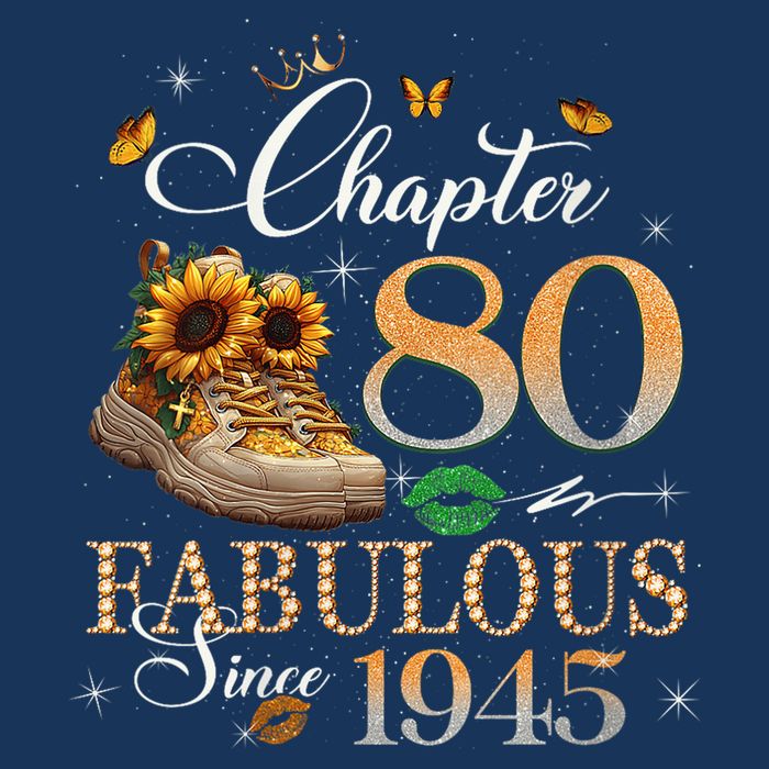Chapter 80 Fabulous Since 1945 80th Birthday Queen Diamond Button