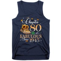 Chapter 80 Fabulous Since 1945 80th Birthday Queen Diamond Tank Top